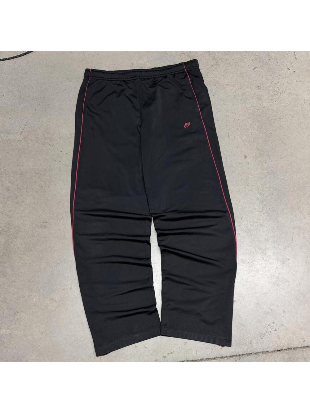 Nike Men's Black and Red Joggers-tracksuit
